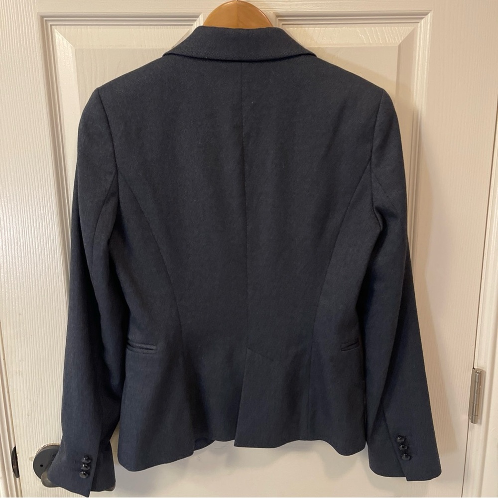 Zara Basic Collection Womens Small Navy Textured … - image 3